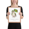 Streamertail Hummingbird Jamaica national animal framed print, red oak frame 11×14 Streamertail Hummingbird Jamaica national animal framed print, red oak frame 11×14