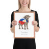 Carabao Philippines national animal framed print, red oak frame 11×14 Carabao Philippines national animal framed print, red oak frame 11×14