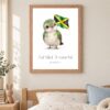 Jamaica national animal framed print in a kids bedroom, oak frame Jamaica national animal framed print in a kids bedroom, oak frame