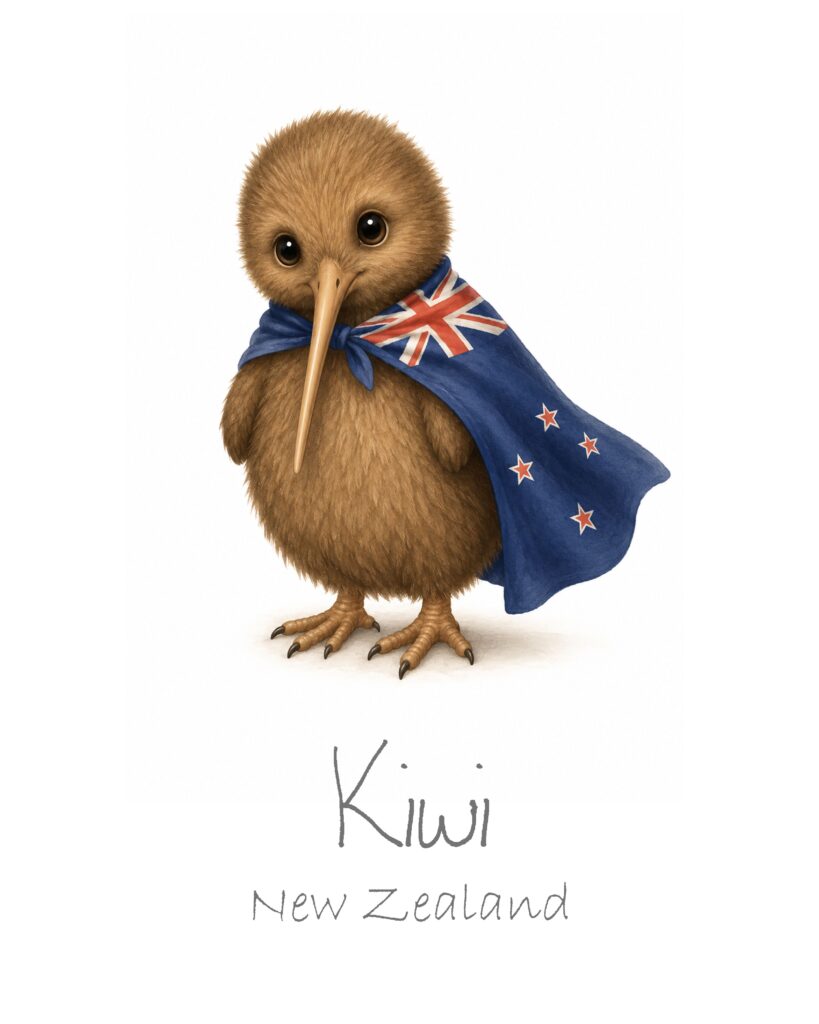 Kiwi, New Zealand