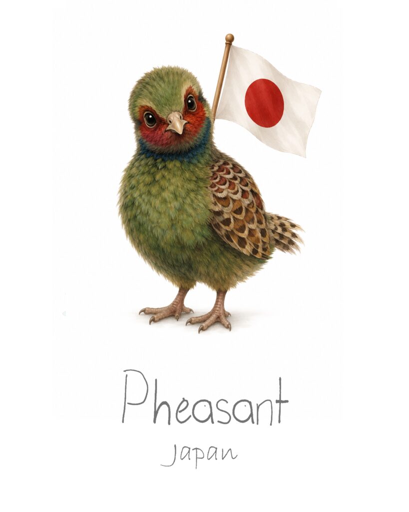 Green pheasant, Japan